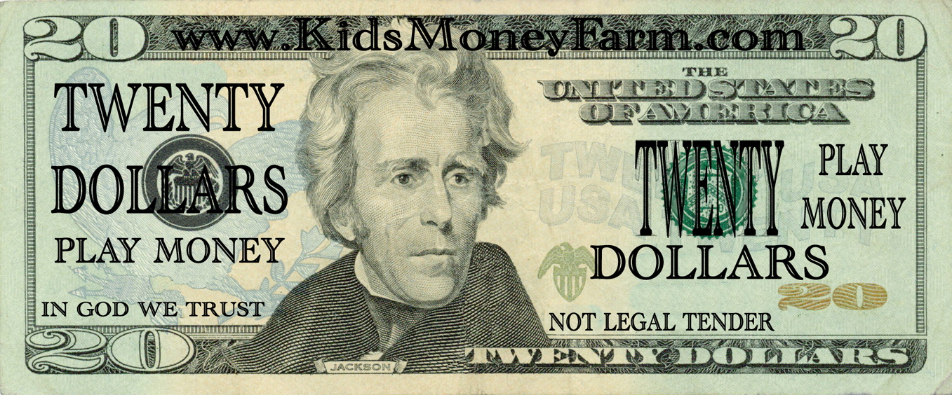 Downloadable and Printable Realistic Play Money Templates – Fake